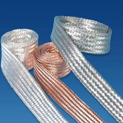 Alta resistência à corrosão Cintos flexíveis trançados em cobre plano