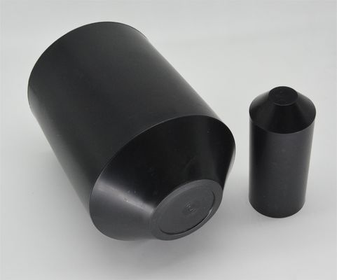 RoHS preto isolado calor encolher fio tampas 10mm a 160mm