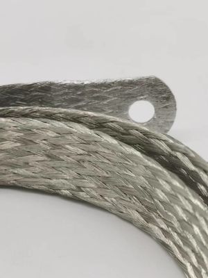 Conector flexível de cobre trançado de ligação elétrica plana