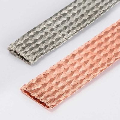 Conectores elétricos planos flexíveis de cobre trançado Resistentes a altas temperaturas