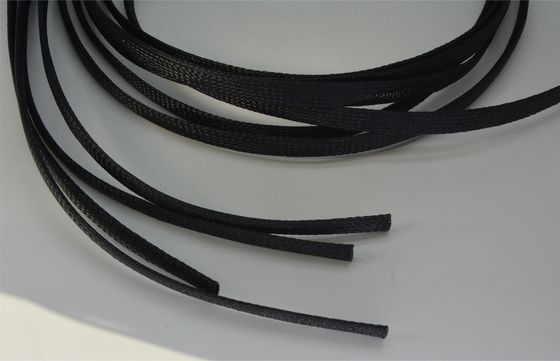 ISO9001 PET Expandível Braided Sleeve Self Extinguishing 60s