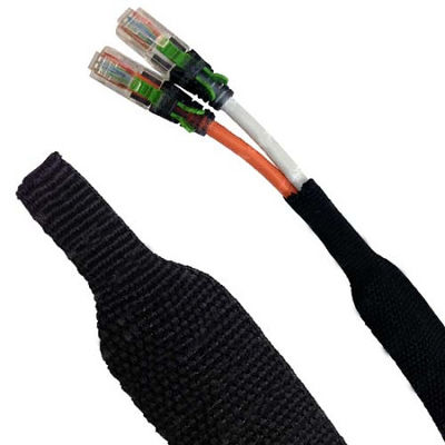 Alta flexibilidade PET expansível trançado mangas resistência à abrasão