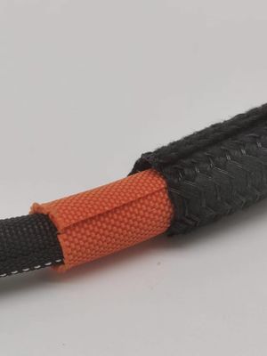 Design de auto-fechamento de cabo trenzado de PET, revestimento retardador de chama para gestão de cabos