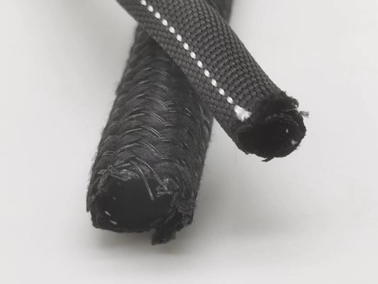 PET preto trançado Auto-enrolamento Manga Alta flexibilidade