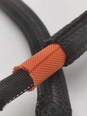 PET preto trançado Auto-enrolamento Manga Alta flexibilidade