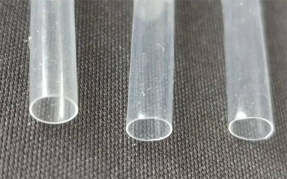 Tubos de retração térmica de parede fina transparentes PVDF Tubos de retração térmica de polivinilidina fluoreto semi-rígidos