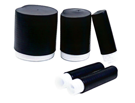 Cabo líquido de silicone líquido lsr kits de terminação de encolhimento resfriado tampa de tampa final preto kits de emenda de encolhimento frio e resfriado