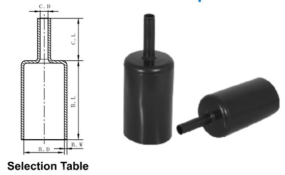 RoHS Capas de ânodo com isolamento térmico encolhidas Acessórios de cabos elétricos
