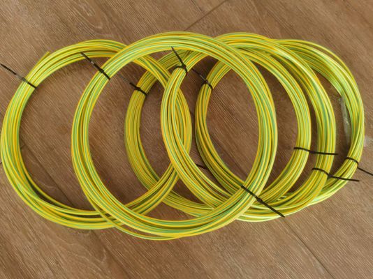 Tubos de redução de calor de poliolefina de parede fina de raias amarelas/verdes