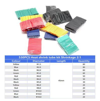 Kit personalizável Pequena embalagem Manga flexível de redução de calor