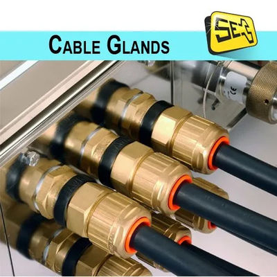 M14X1.5(4-8) Conector de glândulas de latão revestido de níquel para cabo IP68